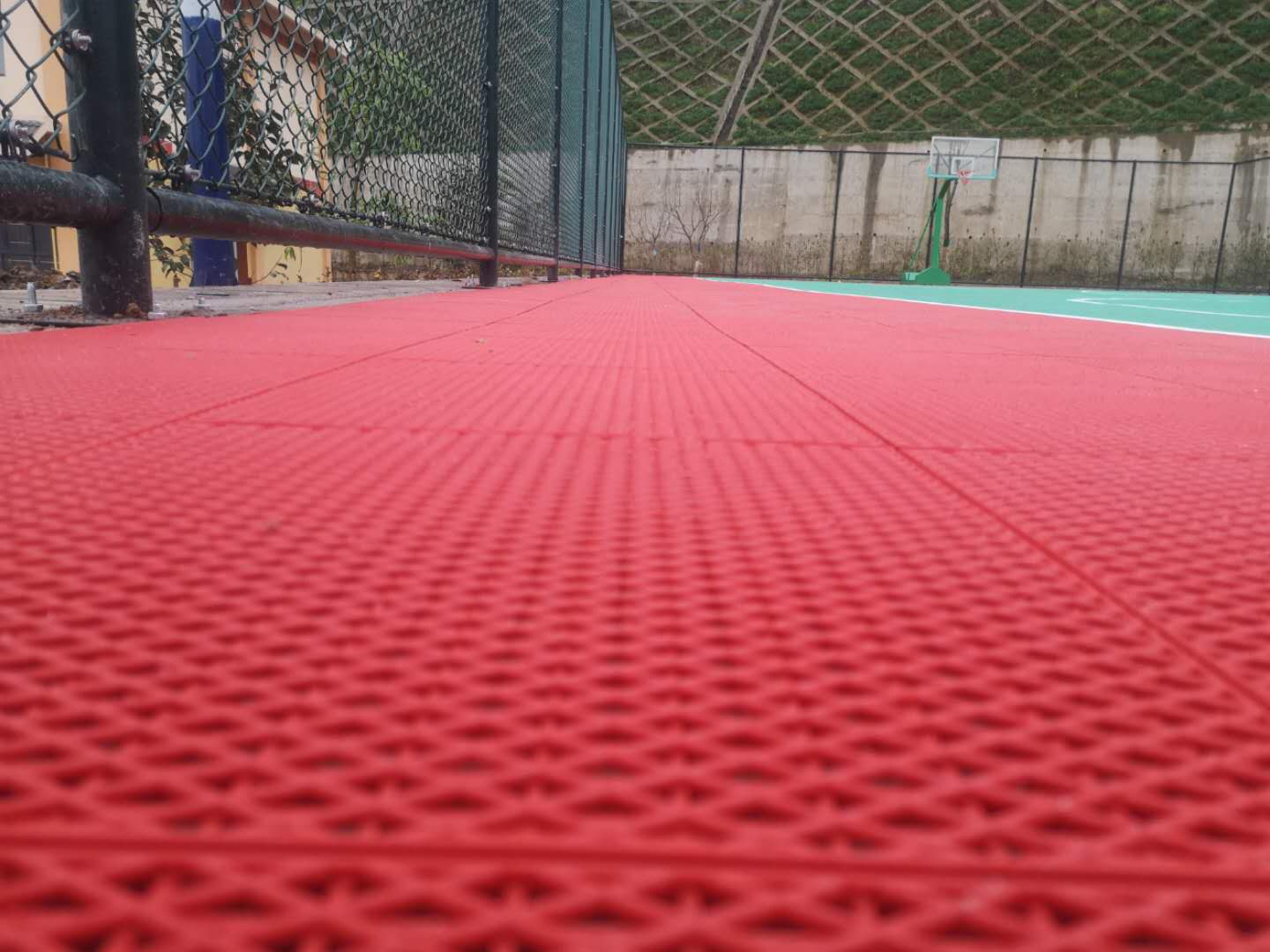 贵州省黔东南三穗德明收费站悬浮地板篮球场